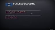 Focused Decoding page in Destiny 2 Banshee's inventory (Image via Bungie)
